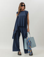 CONJUNTO KIMONO AZUL MARINHO