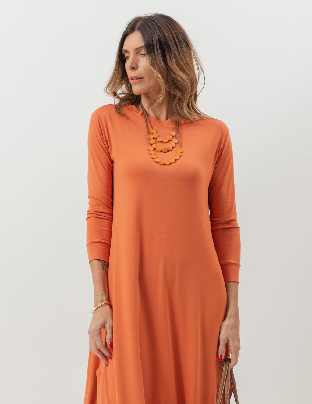 Vestido Longuete Roma Terracota