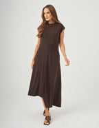 Vestido Desconstruído Jordana Marrom