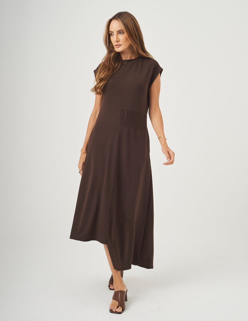 Vestido Desconstruído Jordana Marrom