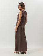 Conjunto Melanie Marrom