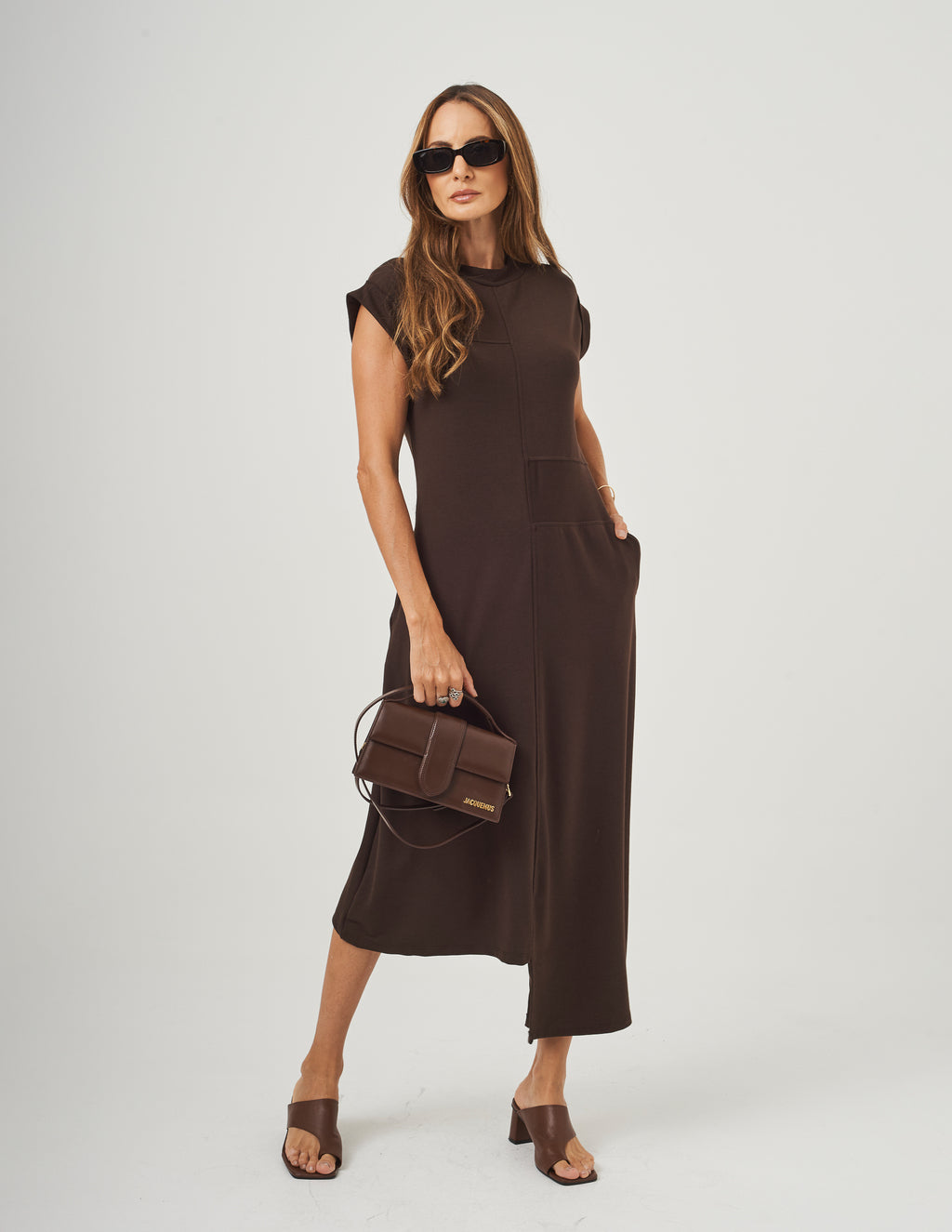 Vestido Desconstruído Jordana Marrom