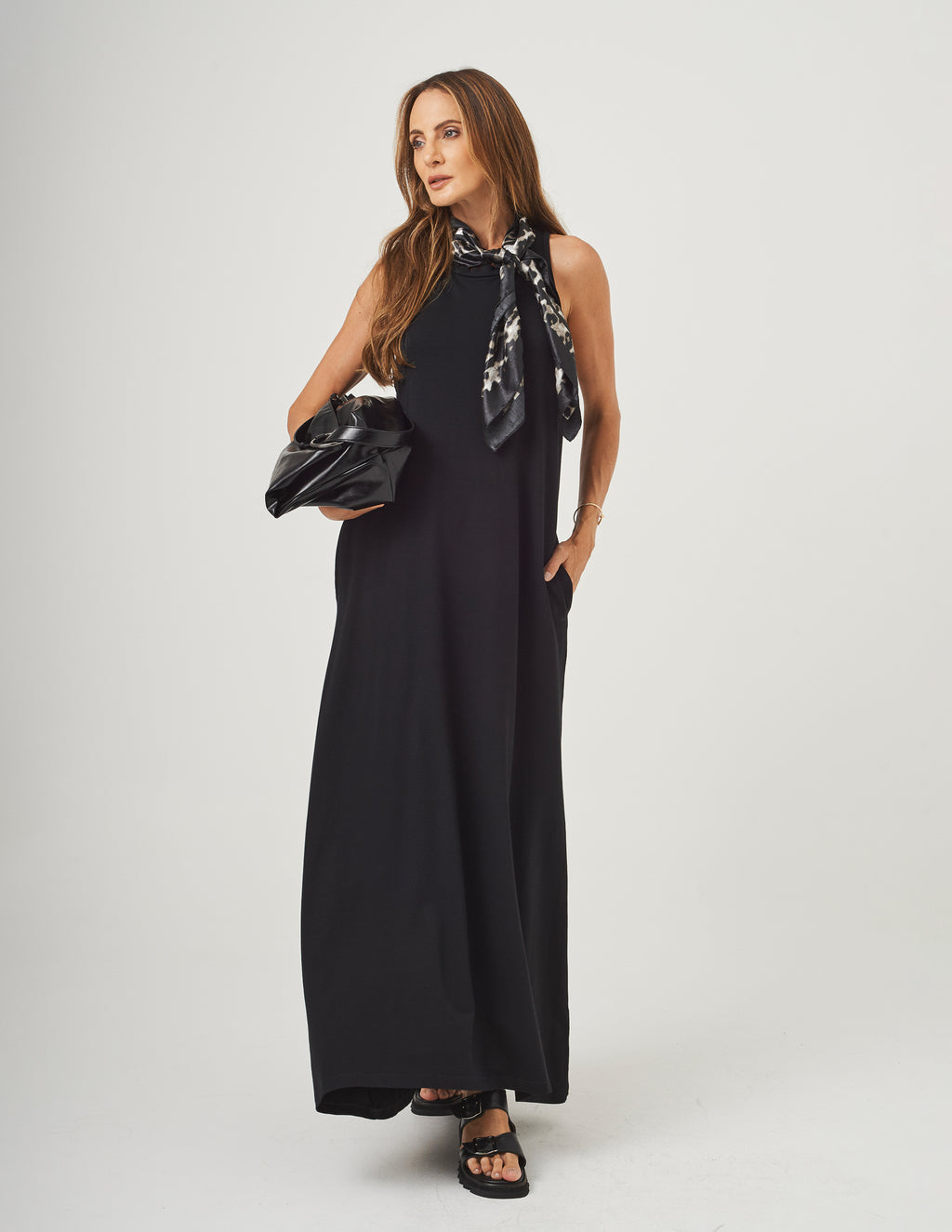 Vestido Nadador Santorini Preto