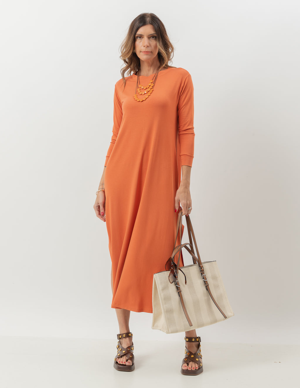 Vestido Longuete Roma Terracota