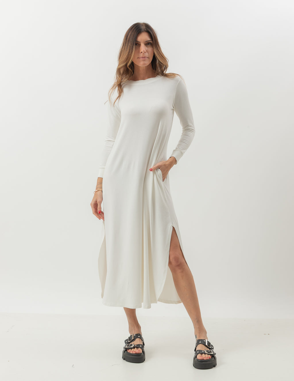 Vestido Longuete Roma Off White