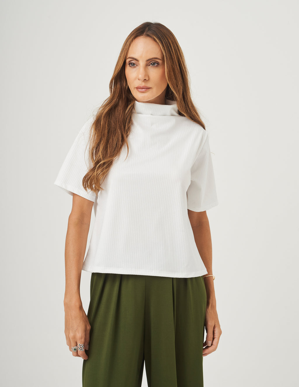 Blusa Mônaco Canelada Off White