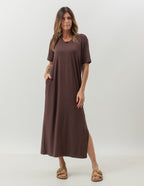 Vestido Pérola Marrom