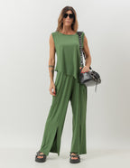 Conjunto Duo Florence Verde Militar