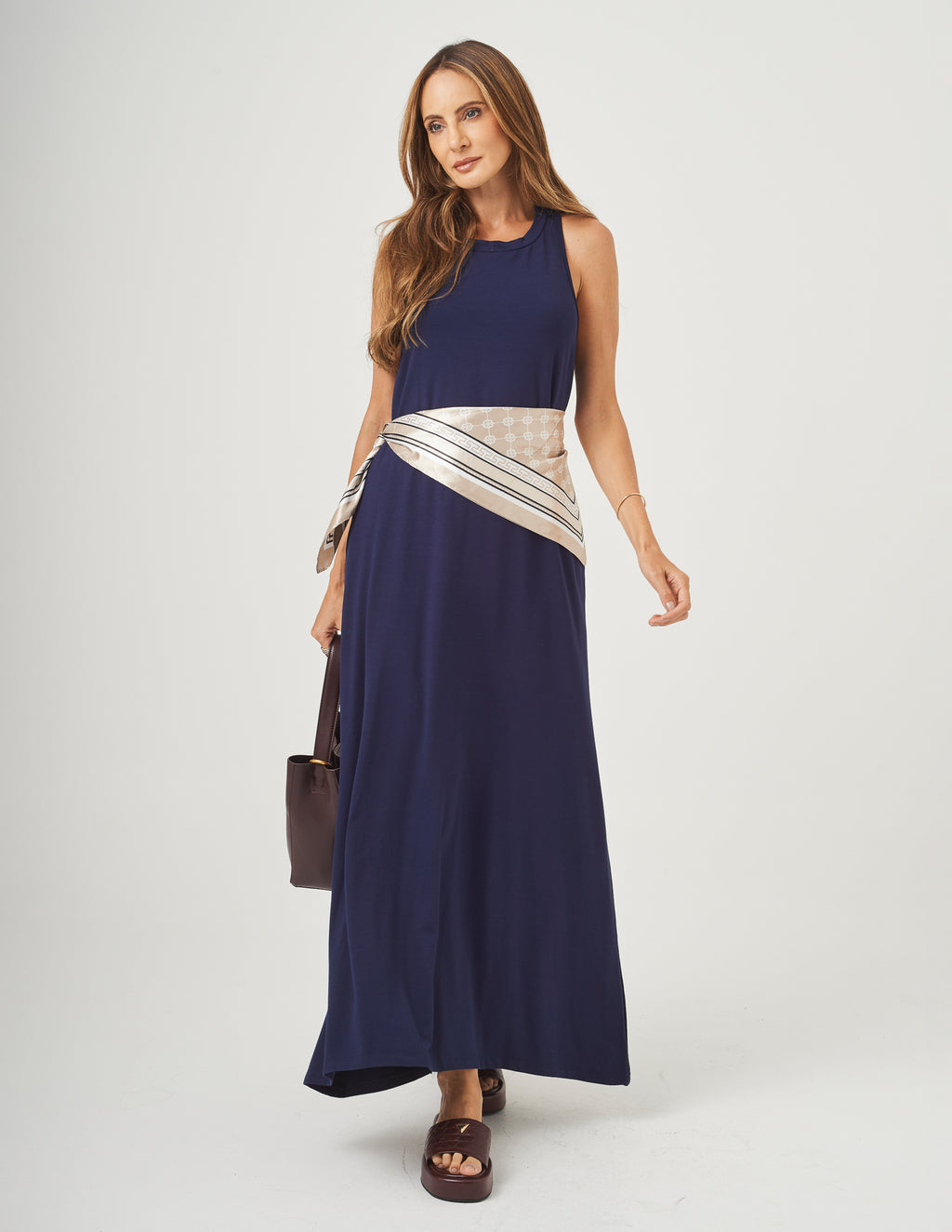 Vestido Nadador Santorini Azul Marinho