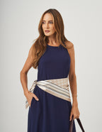 Vestido Nadador Santorini Azul Marinho