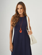 Vestido Naomi Azul Marinho