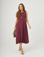 Vestido Naomi Malbec