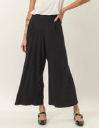 Calça Pantalona Cropped Vera Preta