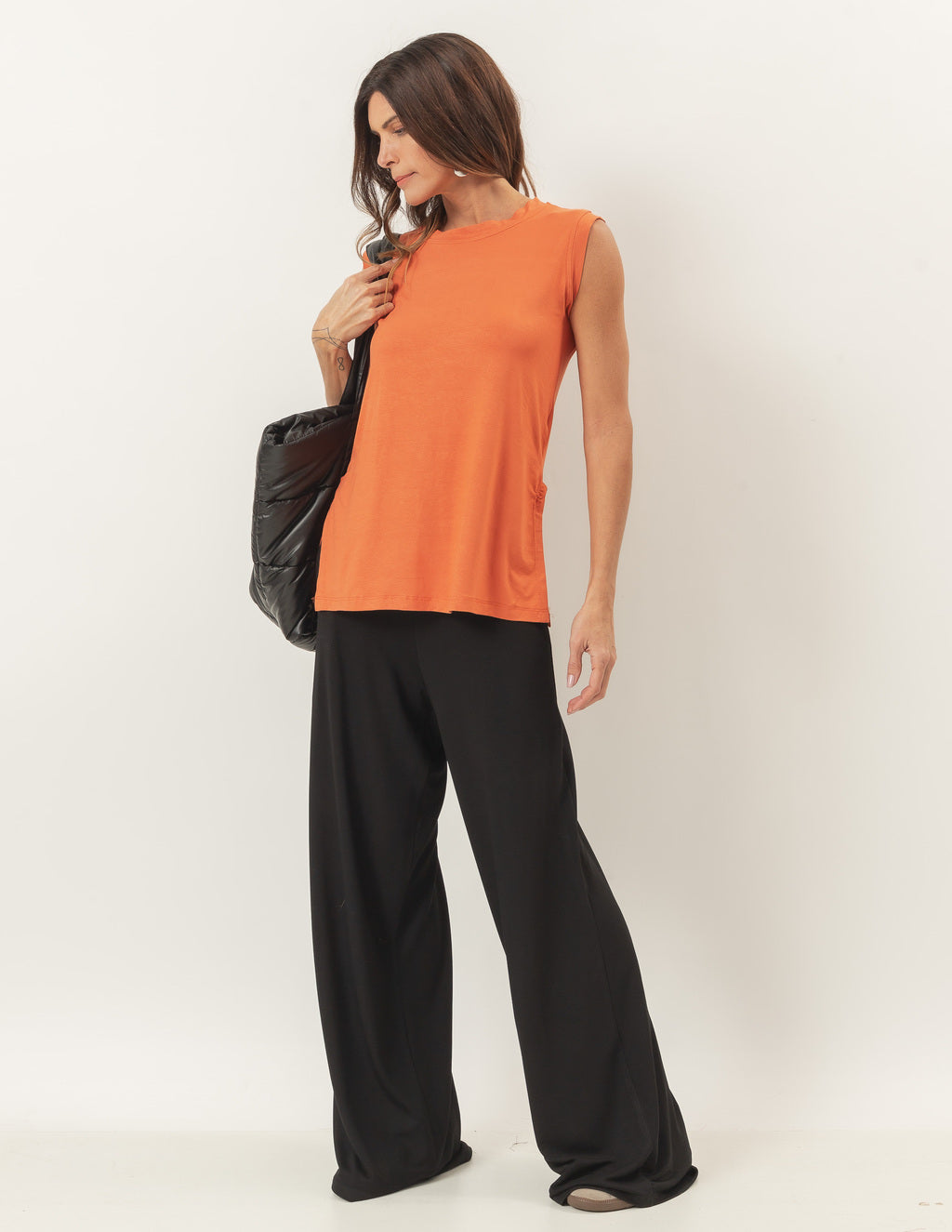 Blusa Regata Fendas Terracota