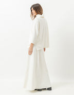Conjunto Blusa Panamá Off White E Saia Melanie Off White