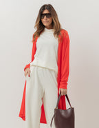 Cardigan Longo Vermelho
