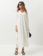 Conjunto Sophie Off White - Vestido e Cardigan