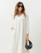 Conjunto Sophie Off White - Vestido e Cardigan