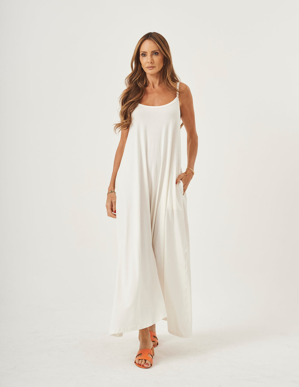 MACACÃO PANTALONA VERONICA OFF WHITE