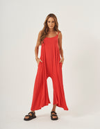 Macacão Pantalona Veronica Vermelho