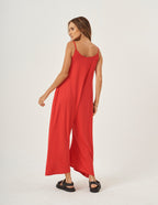 Macacão Pantalona Veronica Vermelho