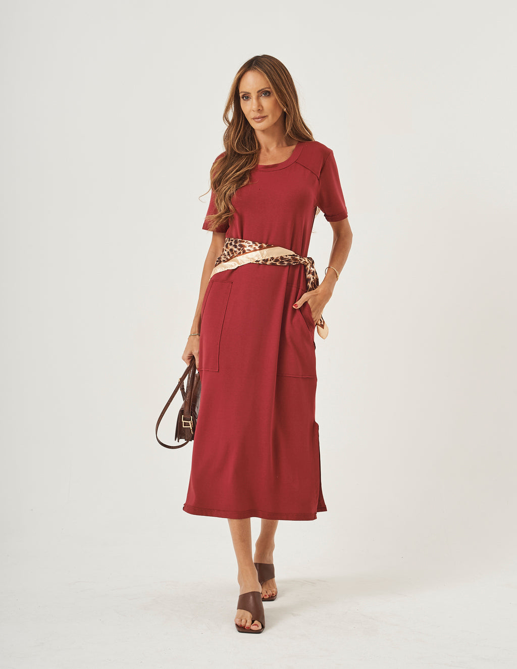 Vestido Jade Bordô