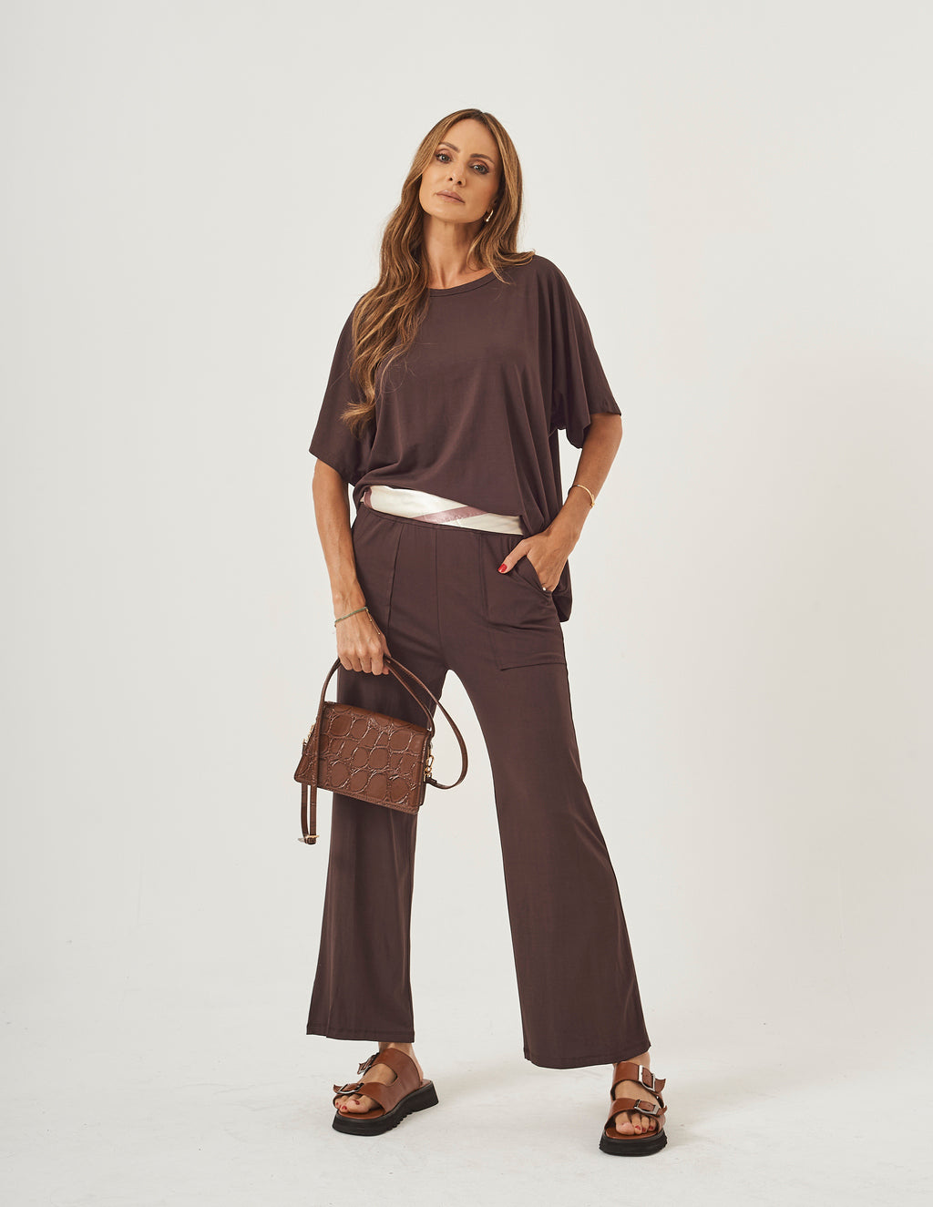 Conjunto Elisa Marrom