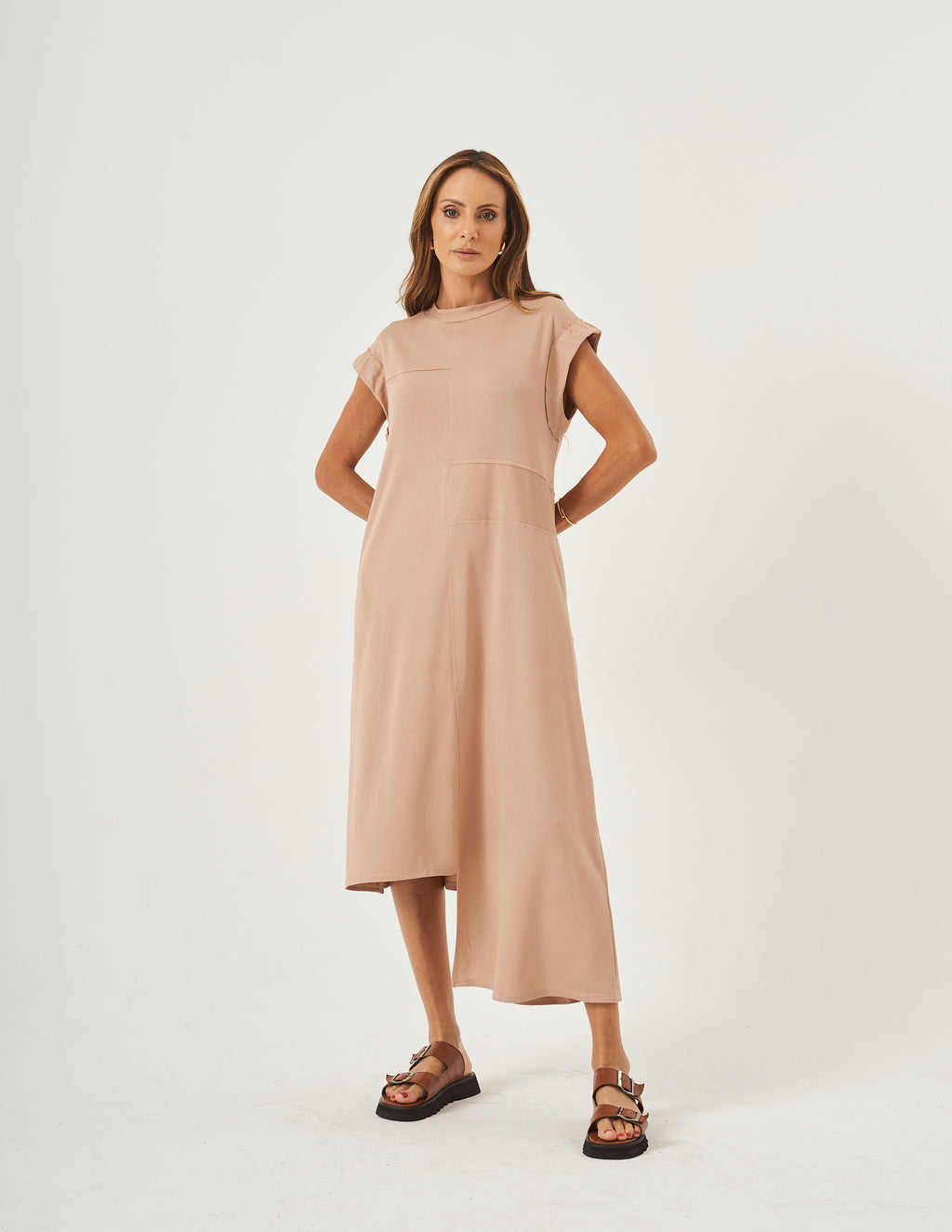 Vestido Desconstruído Jordana Bege