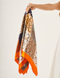 Lenço Estampado Laranja