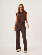 Conjunto Cleo Marrom