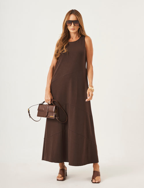 Vestido Charlotte Marrom