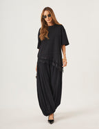Conjunto Blusa Chiara Preta e Calça Aladin Preta