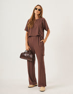 Conjunto Clarissa Marrom