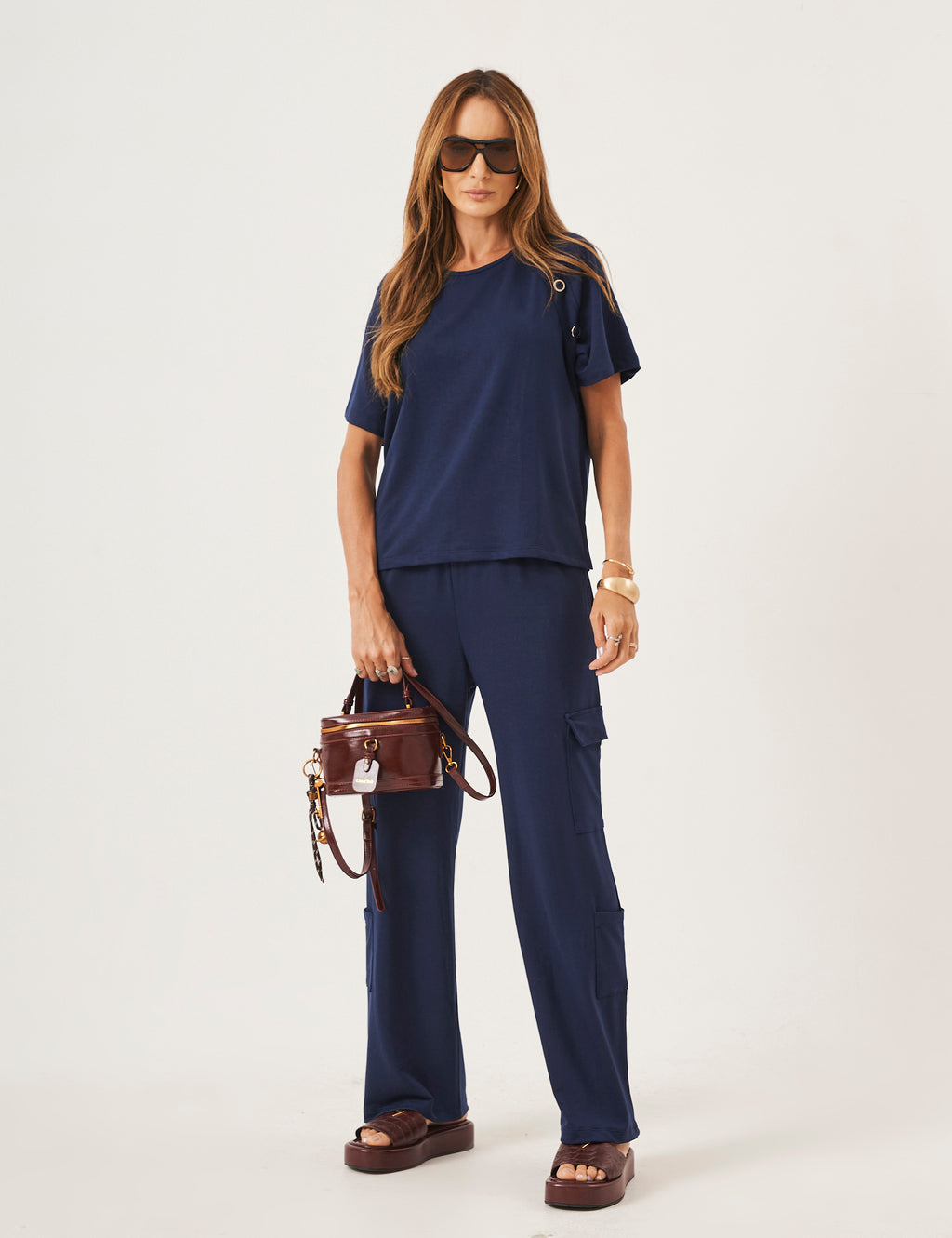 Conjunto Clarissa Azul Marinho