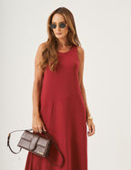Vestido Charlotte Bordô