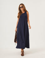 Vestido Charlotte Azul Marinho