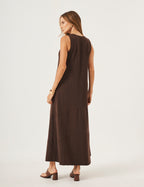 Vestido Charlotte Marrom