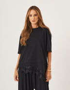 Conjunto Blusa Chiara Preta e Calça Aladin Preta
