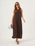 Vestido Charlotte Marrom