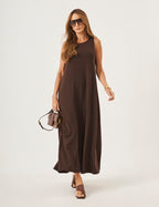 Vestido Charlotte Marrom