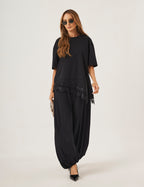 Conjunto Blusa Chiara Preta e Calça Aladin Preta
