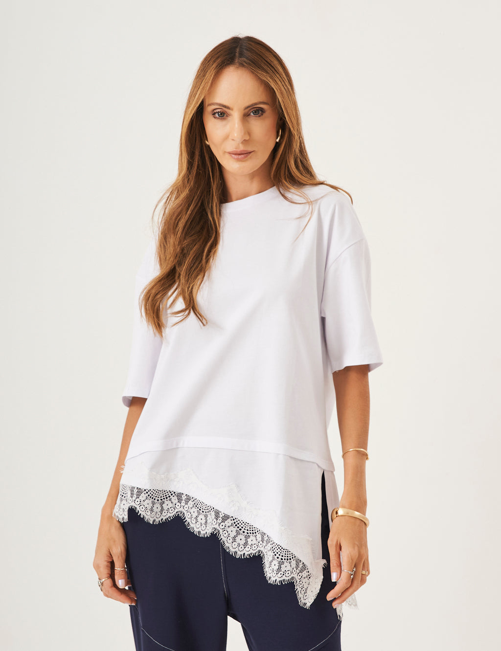 Conjunto Blusa Chiara Off White e Calça Louise Marinho