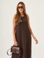 Vestido Charlotte Marrom