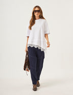 Conjunto Blusa Chiara Off White e Calça Louise Marinho