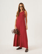 Vestido Charlotte Bordô