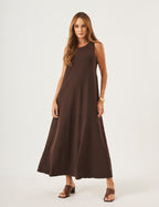 Vestido Charlotte Marrom