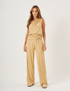 Conjunto Ella Listrado Amarelo