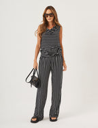 Conjunto Ella Listrado preto e branco