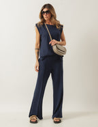 Conjunto Munique Azul Marinho