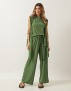 CONJUNTO KIMONO VERDE MILITAR